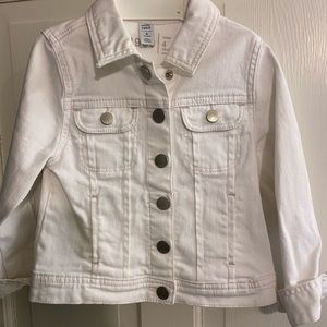 Girls white Denim Jacket